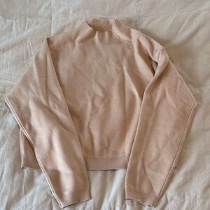 Zyia Women's Tan Mock Neck Tribeca Sweater